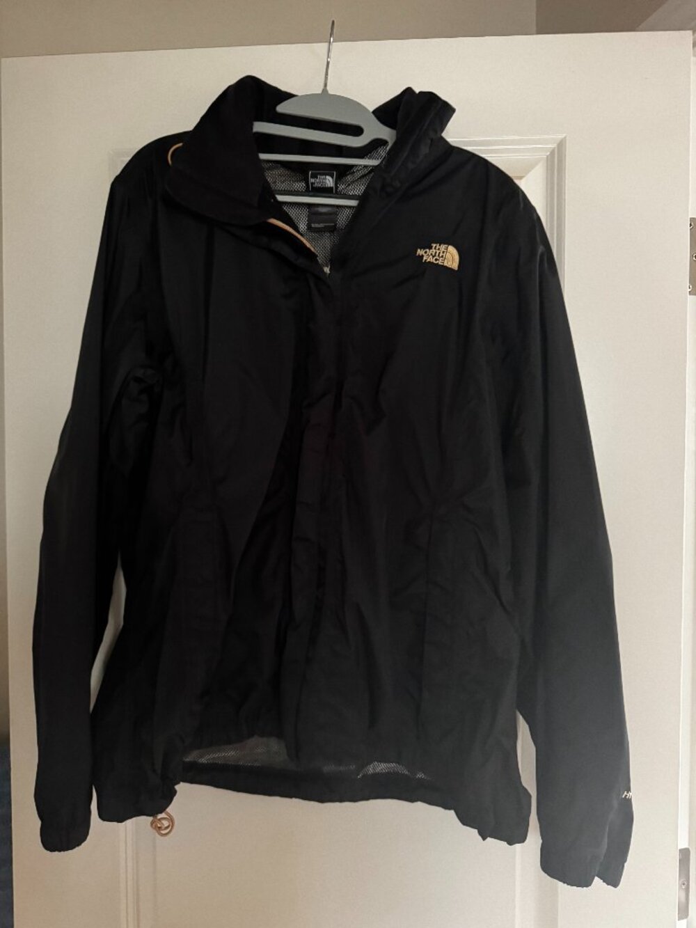 Men's Black North Face Rain Jacket - Size XL - Like New